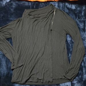 Fornia Black Long Sleeve Top